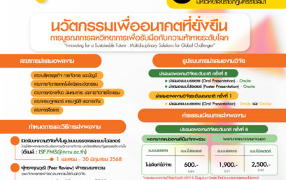 ขอเชิญชวนเข้าร่วมการประชุมวิชาการระดับชาติ ครั้งที่ 8 และนานาชาติ ครั้งที่ 1