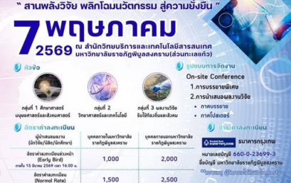 ขอเชิญเข้าร่วมประชุม และ/หรือนำเสนอผลงานวิชาการในงานประชุมวิชาการระดับชาติพิบูลสงครามวิจัย ครั้งที่ 11